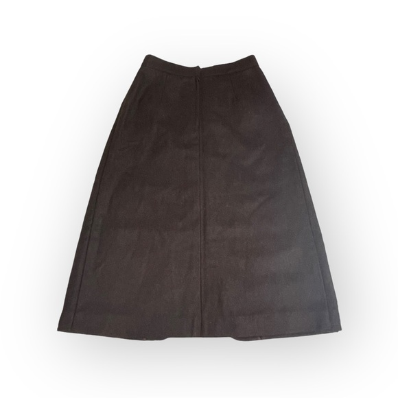 Vintage: Celine Sport ༄ Embroidered Wool Pencil Split Skirt༄ Gold Logo Hardware༄ - Picture 3 of 16